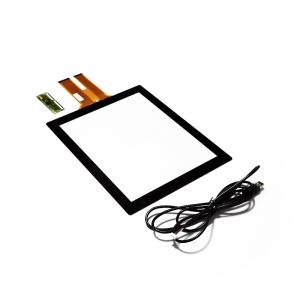 USB Custom Capacitive Touch Screen 8.4 Inch Industrial Black Silk Screen
