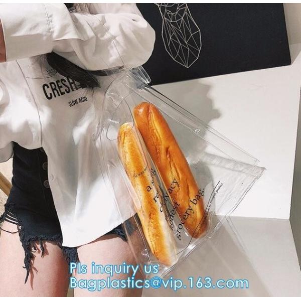 vinyl pvc zippered shopping bag for home/daily use, Wear Resistant Eco Friendly PVC Shopping Bag, Custom Transparent Gif