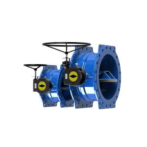 Cheap Arch Or Flat Shape Double Eccentric Butterfly Valve With Ribs for sale