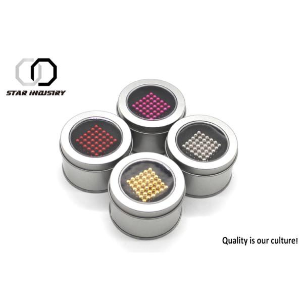 Different Colors Small Sphere Magnets , Neodymium 216 Magnetic Balls