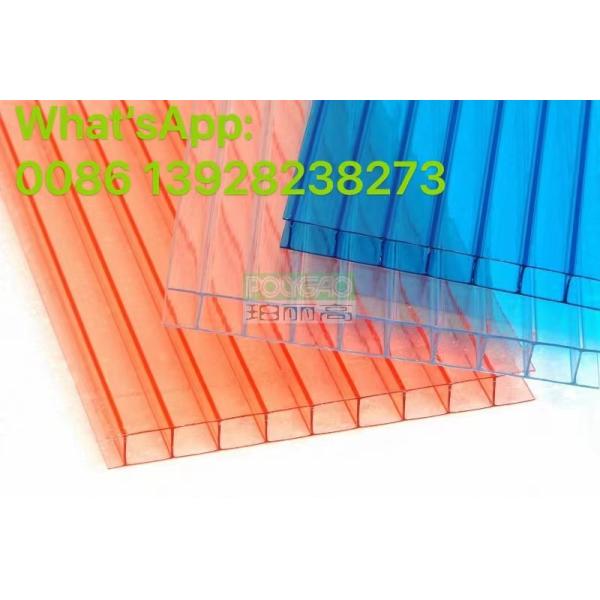 8MM 10MM 12MM Polycarbonate Cellular Roof Panel Material Transparent Polycarbona