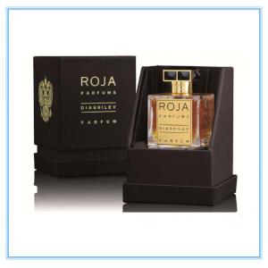 Art Paper Purple Perfume Packaging Box Recyclable With Bottom