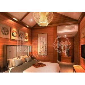 China Zinc Plating Surface Prefab Villa House Wooden Appearance Steel Structure on sale