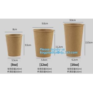 Custom logo printed disposable double wall hot bamboo coffee paper cup with lid