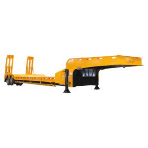 Factory Direct Heavy Duty 2/3/4 Axles Lowbed Semi Trailer with 28 Ton Two Speed