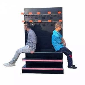 Factory Custom Size Color metal gandola shelves conveni store shelf black