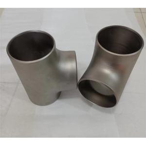 China Butt Welded Titanium Gr2 Gr4 Gr5 Straight Tee With ASME B16.9 B36.19M on sale