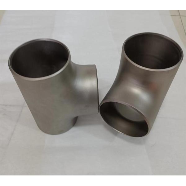 Quality Butt Welded Titanium Gr2 Gr4 Gr5 Straight Tee With ASME B16.9 B36.19M wholesale