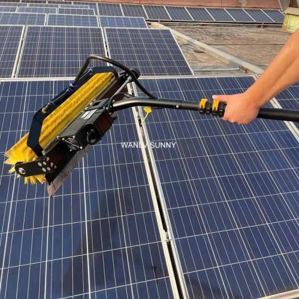 Quality Electric Solar Photovoltaic Panel Cleaning Tool Kit Rooling Brush with Customization wholesale