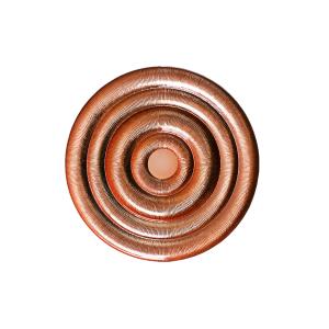 Embossed Electroplated Round Crystal Glass Plates With Unique Texture