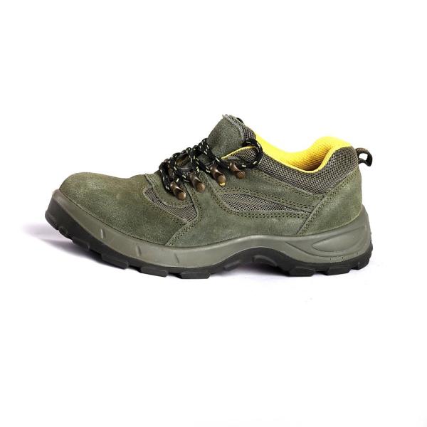 Quality Unisex PU Injection Safety Shoe Steel Toe Cap Slip Abrasion Resistance Comfortable EVA Insole wholesale