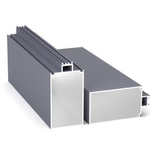 6063A 6060 rectangular Aluminum Extruded Profile Weather Resistant