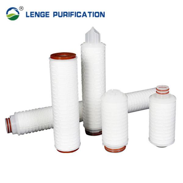 Quality Pp Pleated Filter Cartridge 20 Inch 222 Fins With Silicone Rubber Seal wholesale