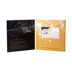 Cheap European Style 5inch LCD screen Cosmetic Video Brochure with A5 Print PVC050 for sale