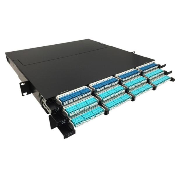 Quality FTTH FTTX 12/24 Fiber Mtp/Mpo Cassettes 8 Port Patch Panel for SM/OM3/OM4 Fiber Networks wholesale