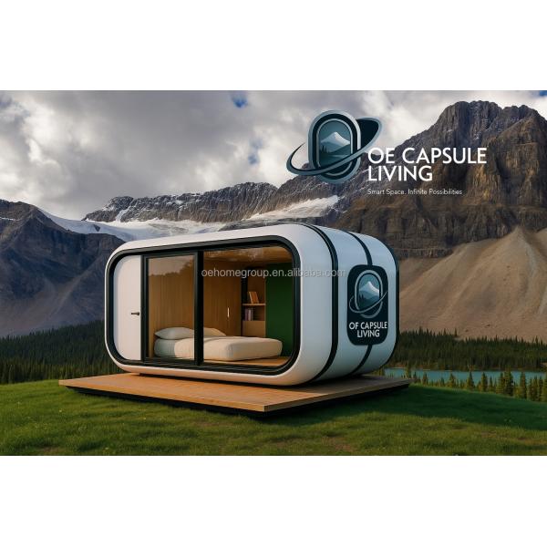 Modular 7 Luxury Prefab Steel Smart Tiny Space Capsule Home Prefabricated Capsule Room Hotel Capsule House Outdoor
