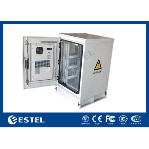 IP55 16U Outdoor Server Rack Cabinet Galvanized Steel Single Wall With Air Conditioner