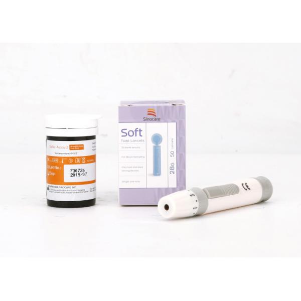Quality Light Warning Glucose Monitoring System No Coding With Anti Interference Strip wholesale