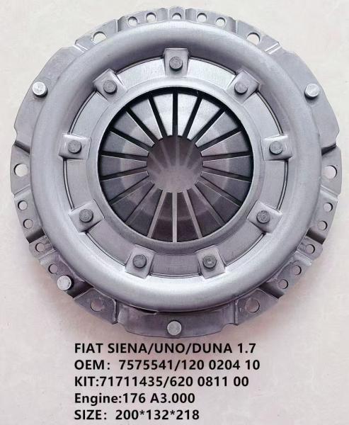 Quality FIAT SIENA/UNO/DUNA 1.7/OEM：7626563/320 0190 16/7575541/120 0204 10/KIT:71711435/620 0811 00/Engine:176 A3.000/SIZE：200*20teeth FOR FIAT CLUTCH KIT wholesale