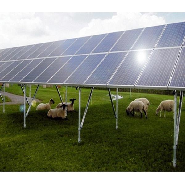 SGS Open Field Solar Mounting Structure With concrete foundation solar bracket