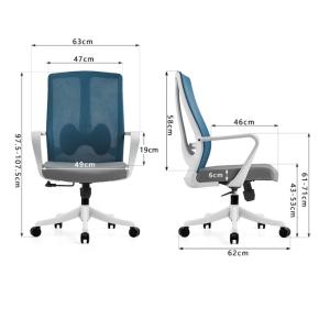 Big Boss Modern Fabric Office Chair with Adjustable Lumbar Support and Metal