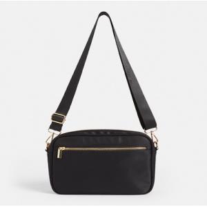 China BSCI Designer Women Nylon Bags 22cm Sling Bag With Detachable Strap on sale