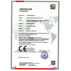 Shenzhen MercedesTechnology Co., Ltd. Certifications