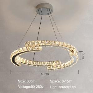 Luxury Crystal Ceiling Lamp Suitable for Living Room Bar Bedroom Ceiling Lamp(WH