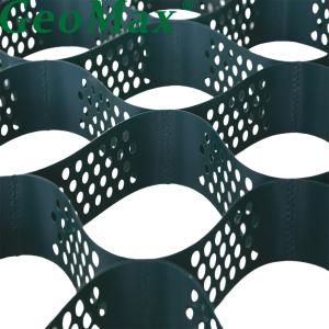 Cheap High Strength Earth Reinforcement Welded Geocell 200mm Height HDPE ESCR OIT Green for sale