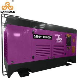 Screw Air Compressor Machine Portable 194kw Diesel Engine Mining Screw Air