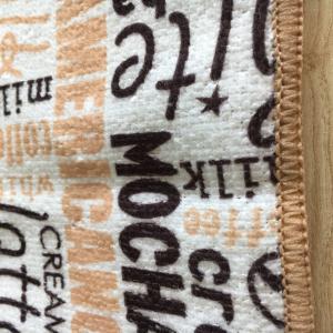 coffee colored single side printed high quality kitchen towels clean wipes