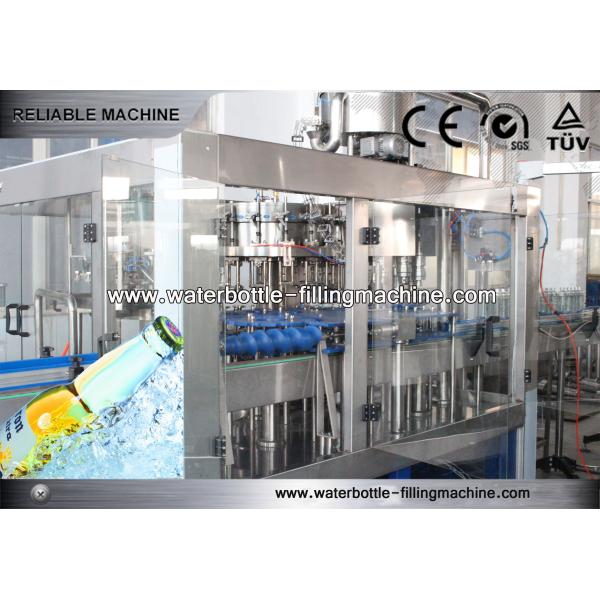 Juice / Draught Glass Bottle Filling Machine Automatic 1500ml Soft Drink Bottling Equipment
