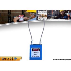 Customized Insulation Stainless Steel Cable Safety Lockout Padlocks