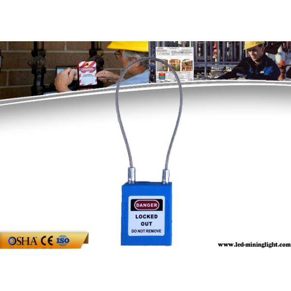 Quality Customized Insulation Stainless Steel Cable Safety Lockout Padlocks wholesale