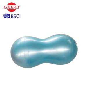 China Ecofriendly PVC Exercise Ball , 45x90cm Peanut Shaped Yoga Ball on sale