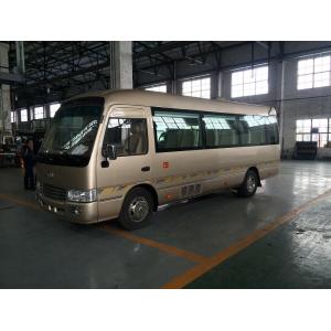 Mitsubishi Rosa Leaf Spring Coaster Diesel Mini Bus JAC Chassis With Electric