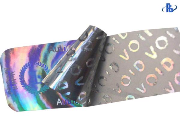 QR Code Tamper Evident Holographic Security Stickers For Authentication