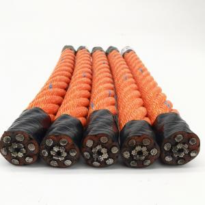 Cheap 22mmx250m Orange Color Polypropylene Combination Wire Rope For Fishing Industry for sale