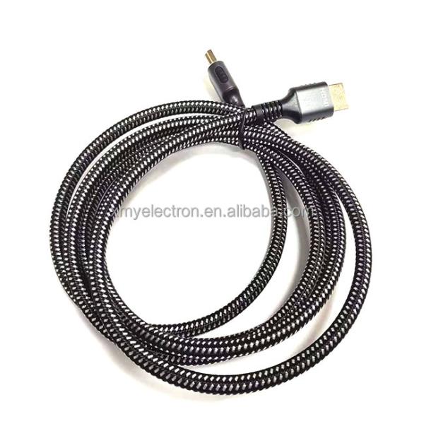 High Speed 4K 8K UHD Braided Nylon HDMI 2.1 Cable
