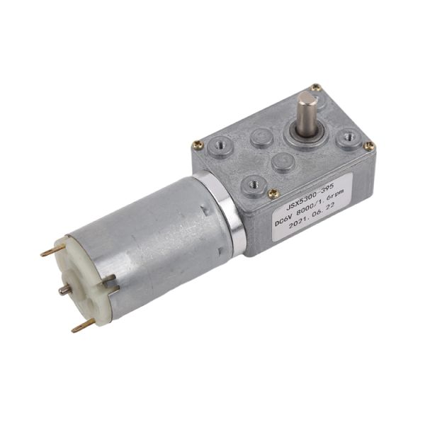 Quality 90 Degrees Double Shaft Worm Gear Motor 24V Cylinder DC Motor Motor diameter 31mm wholesale