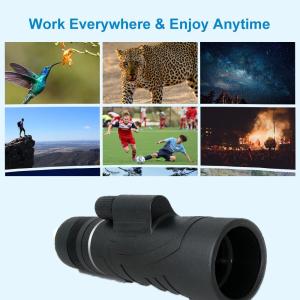 Adults 8-24x40 Zoom Monocular Telescope With Tripod Phone Holder
