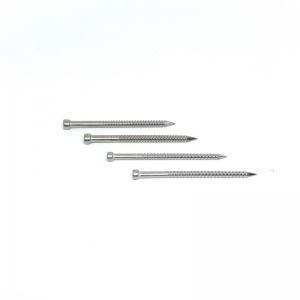 Cheap OEM Lost Head 316 Stainless Steel Annular Ring Shank Nails With CE for sale