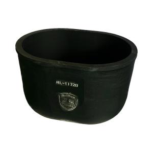 China Chemical Stability Oval Crucible Metal Melting Silicon Carbide Graphite Crucible on sale