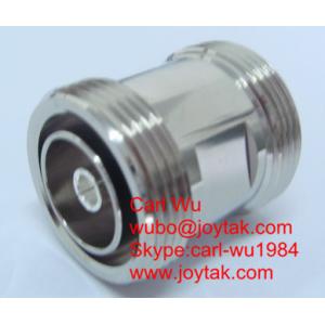 Cheap All brass made VSWR 1.3 max at DC-7G DIN 7/16 female to 7/16 female 50ohm Beryllium copper inner contact PIM -165 dBc for sale