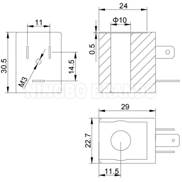 ASCO Type CNOMO Size 30 Pneumatic Solenoid Valve Armature Plunger Tube 1