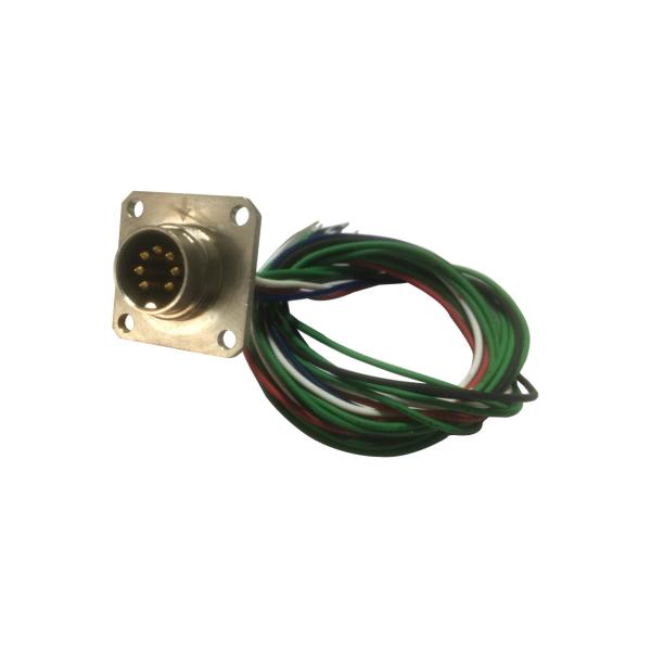 Ground Pin Male Female Circular PCB Connector M16 8 Pin Soldering Type