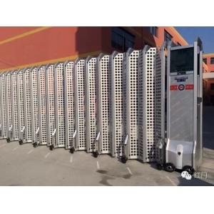 Aluminium Alloy Expandable Electric Retractable Gate Folding With Mesh Screen