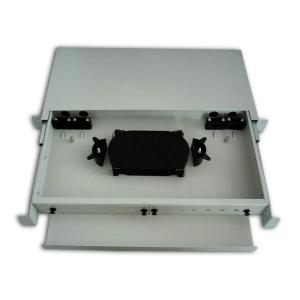 ODF 19'' 1U Sliding 48LC 24SC Fiber Optic Distribution Box