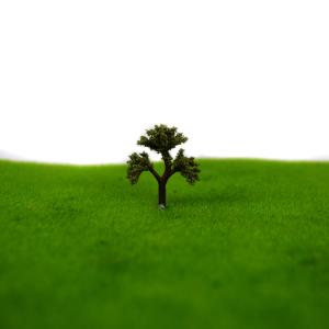 Miniature scale model with light and model trees , 3d architectural model