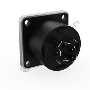 Quick Lock Rugged Durable 8 Pore 8 Pin Male Socket Chassis Industrial Electronic